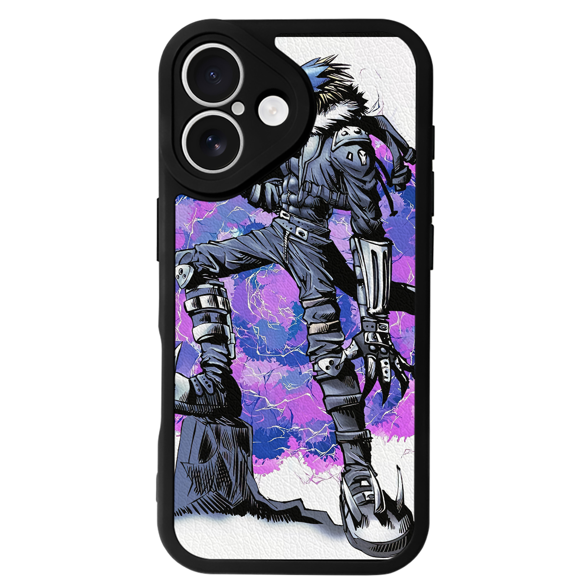 （画像用） Digimon デジタルモンスター/デジモン 【iPhone 16シリーズ対応】シリコンスマホケース（レザー調） 材質：シリコン